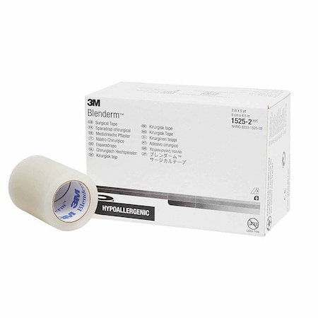 3M Blenderm Waterproof Medical Tape Transparent 2 Inch X 5 Yard Plastic NonSterile, 6PK 1525-2